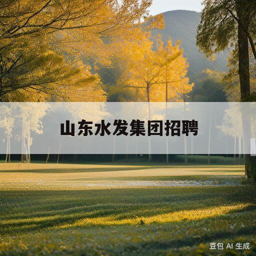 山东水发集团招聘(山东水发集团招聘官网)