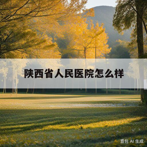 陕西省人民医院怎么样(陕西省人民医院怎么样挂方便门诊)