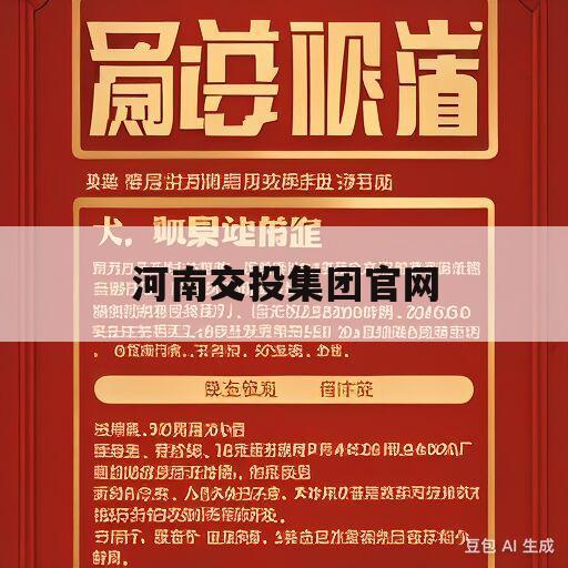 河南交投集团官网(河南交投集团官网付磊)